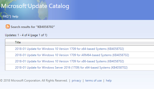 Исправить код ошибки обновления Windows 10 0x80240fff