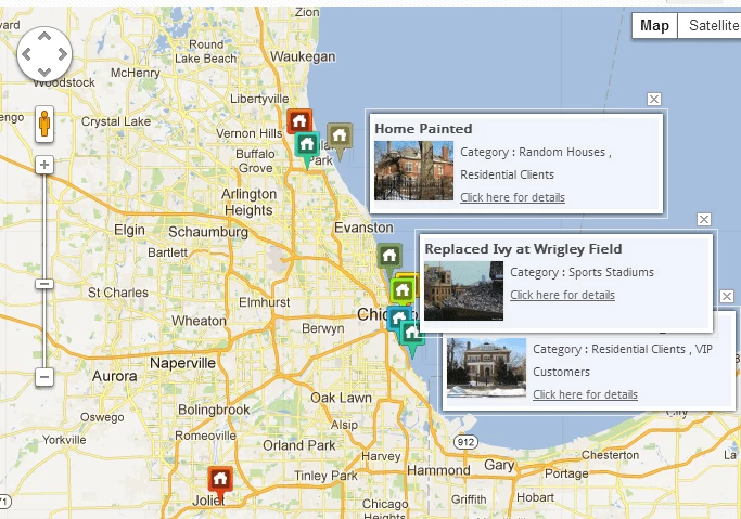 WP Map Folio для местного бизнеса