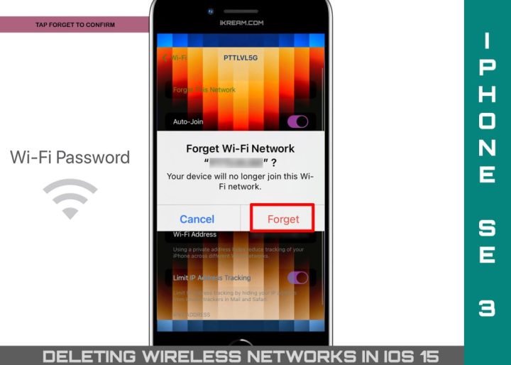 забыть сеть Wi-Fi iphone se 3 ЗАБЫТЬ 1024x731 1 Как удалить сеть Wi-Fi iPhone