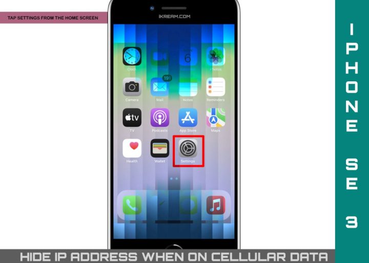 ограничение отслеживания IP-адреса iPhone SE 3 сотовые данные НАСТРОЙКИ 1024x731 1 Как скрыть IP-адрес при использовании сотовых данных iPhone