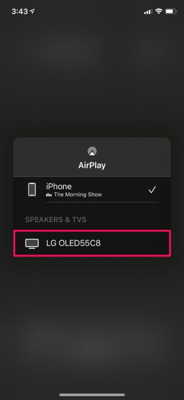 Как AirPlay видео с iPhone на LG OLED TV