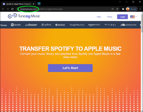 Преобразование плейлиста Spotify в Apple Music 01 Импорт списка лекций Spotify для Apple Music