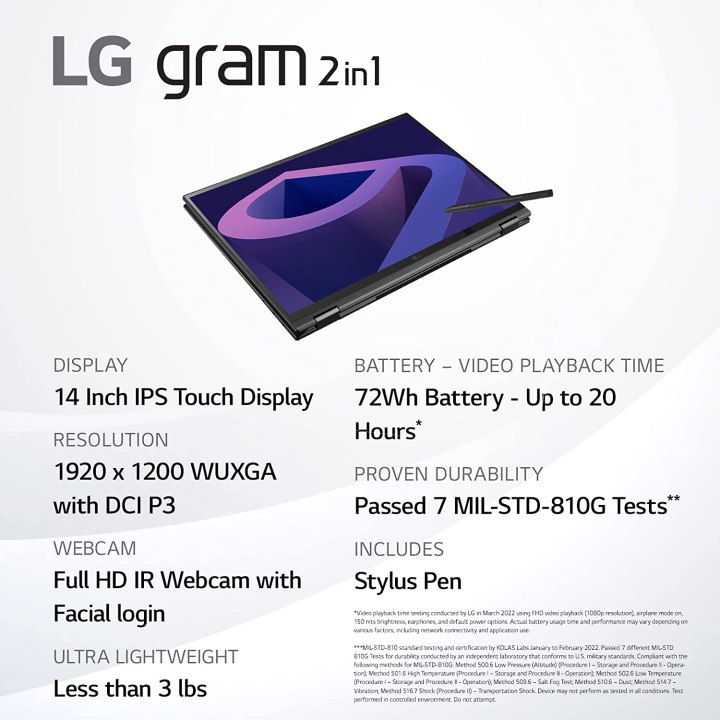 Аппаратное обеспечение LG Gram