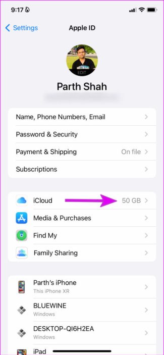 открыть меню icloud 1 Как удалить резервные копии WhatsApp из iCloud?