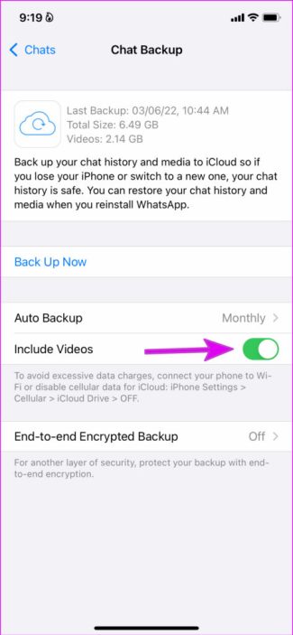 исключить видео из резервной копии WhatsApp 473x1024 1 Как удалить резервные копии WhatsApp из iCloud?