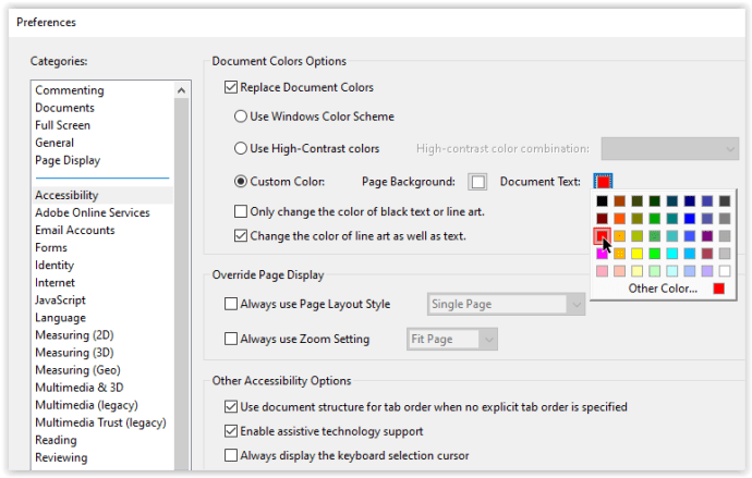 Adobe Reader изменить цвет текста 04 1 Как изменить цвет текста в PDF