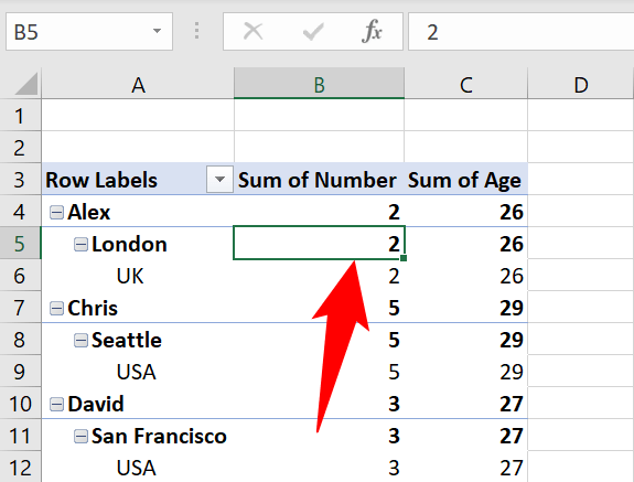 2 выберите ячейку сводной таблицы Как удалить сводную таблицу в Microsoft Excel?