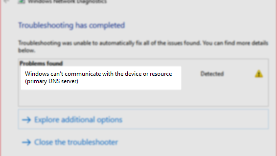 Windows не может связаться с устройством или ресурсом