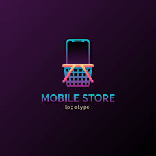 Дизайн логотипа мобильного магазина
