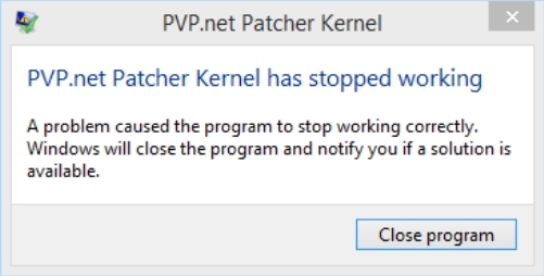Ядро патчера pvp.net перестало работать