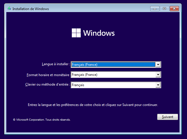 windows11 etape 1 Как установить разные версии Windows?