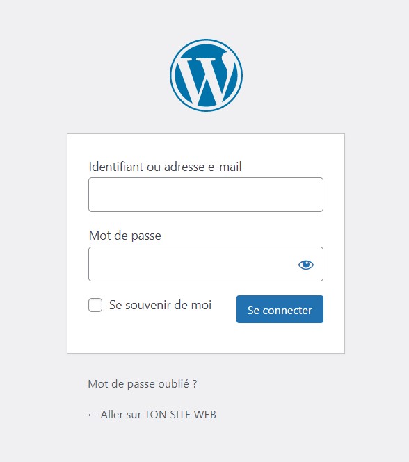 wordpress login Как создать профессиональный сайт-витрину на WordPress?