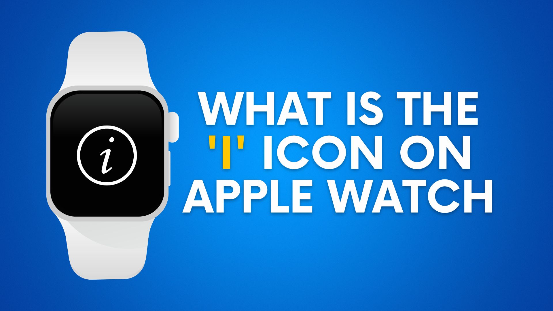 Что такое значок «i» на Apple Watch