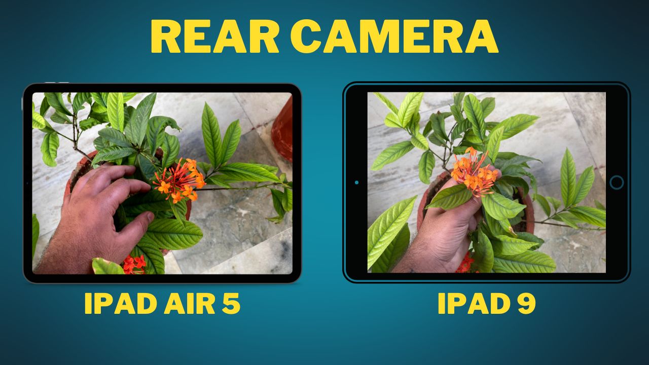 iPad Air 5 против задней камеры iPad 9