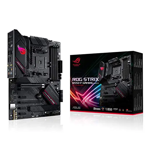 ASUS ROG Strix B550-F Gaming AMD AM4 Zen 3 Ryzen 5000 и материнская плата Ryzen ATX 3-го поколения (PCIe 4.0, 2,5 Гбит/с LAN, BIOS Flashback, HDMI 2.1, адресуемый разъем RGB второго поколения и синхронизация Aura)